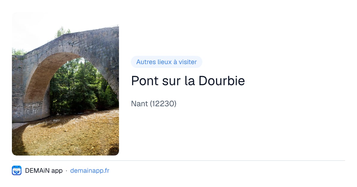 Pont sur la Dourbie — Nant