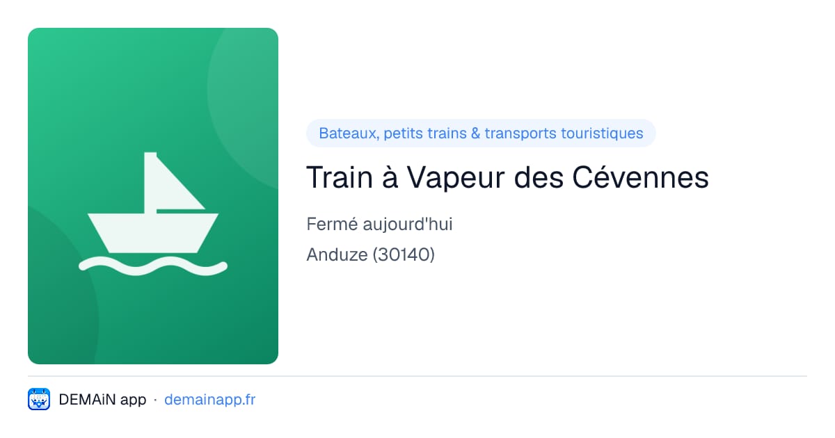 Train à Vapeur des Cévennes — Anduze