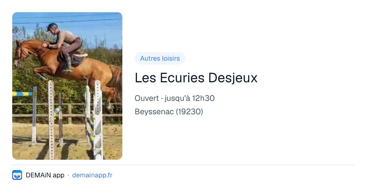 Les Ecuries Desjeux — Beyssenac