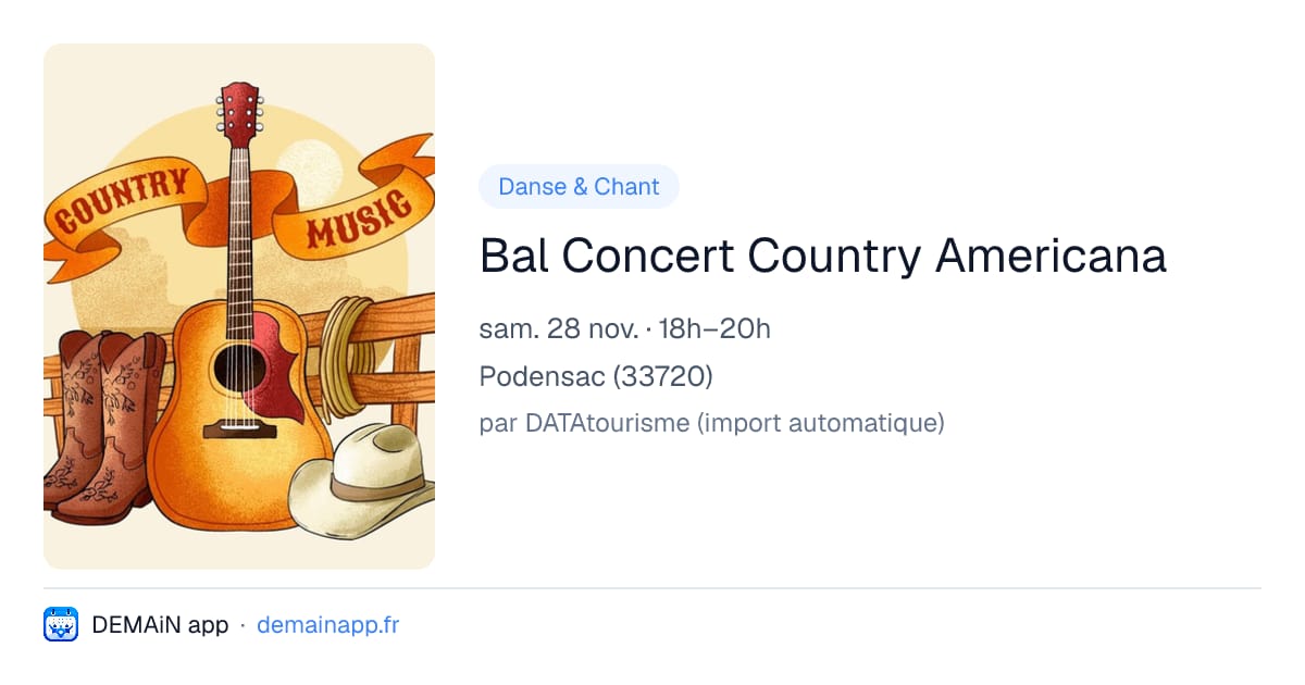 Bal Concert Country Americana — Podensac