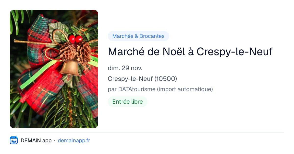 Marché de Noël à Crespy-le-Neuf — Crespy-le-Neuf
