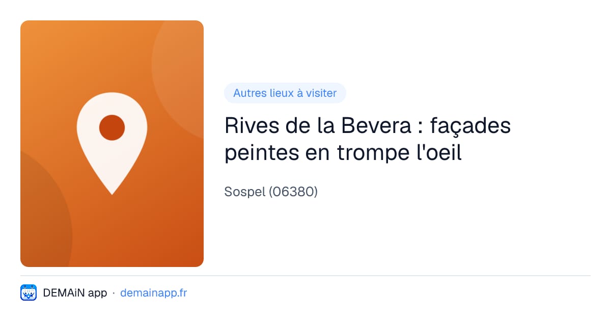 Rives de la Bevera : façades peintes en trompe l'oeil — Sospel