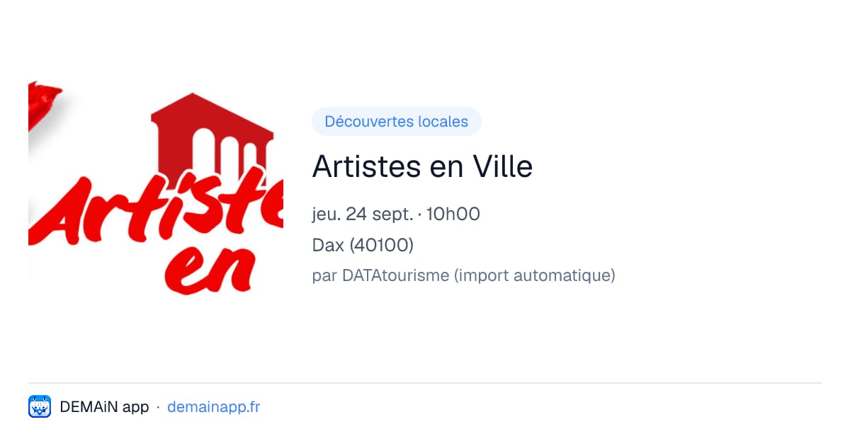 Artistes en Ville — Dax