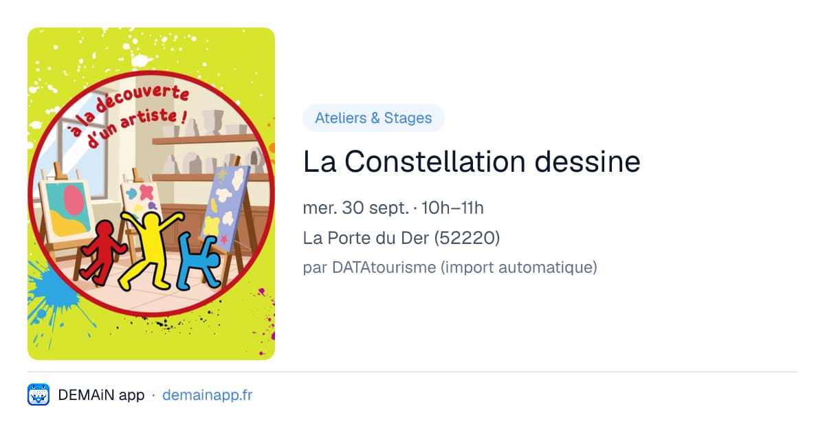 La Constellation dessine — La Porte du Der