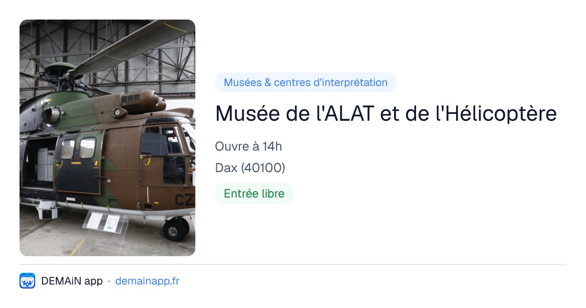 Musée de l'ALAT et de l'Hélicoptère — Dax