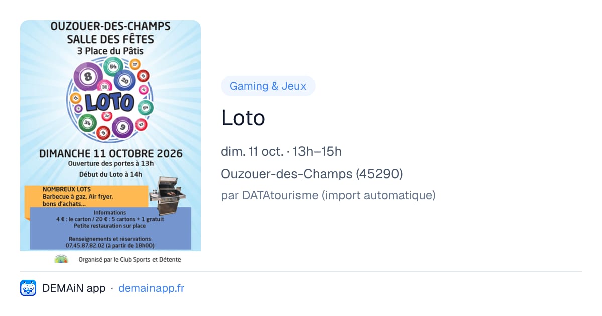 Loto — Ouzouer-des-Champs