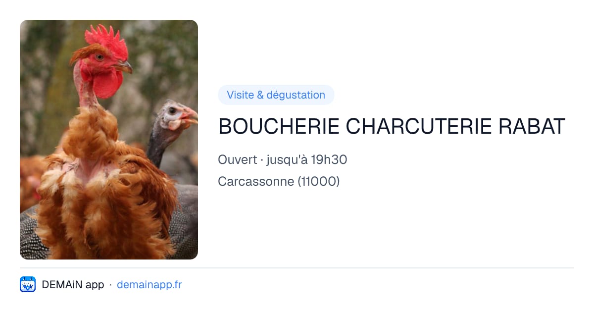 BOUCHERIE CHARCUTERIE RABAT — Carcassonne