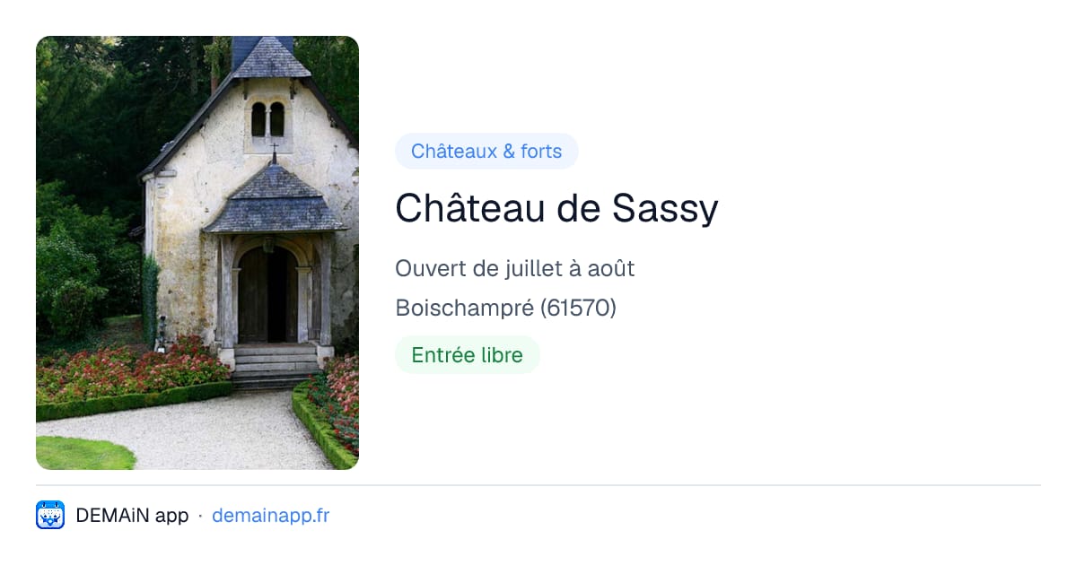 Château de Sassy — Boischampré