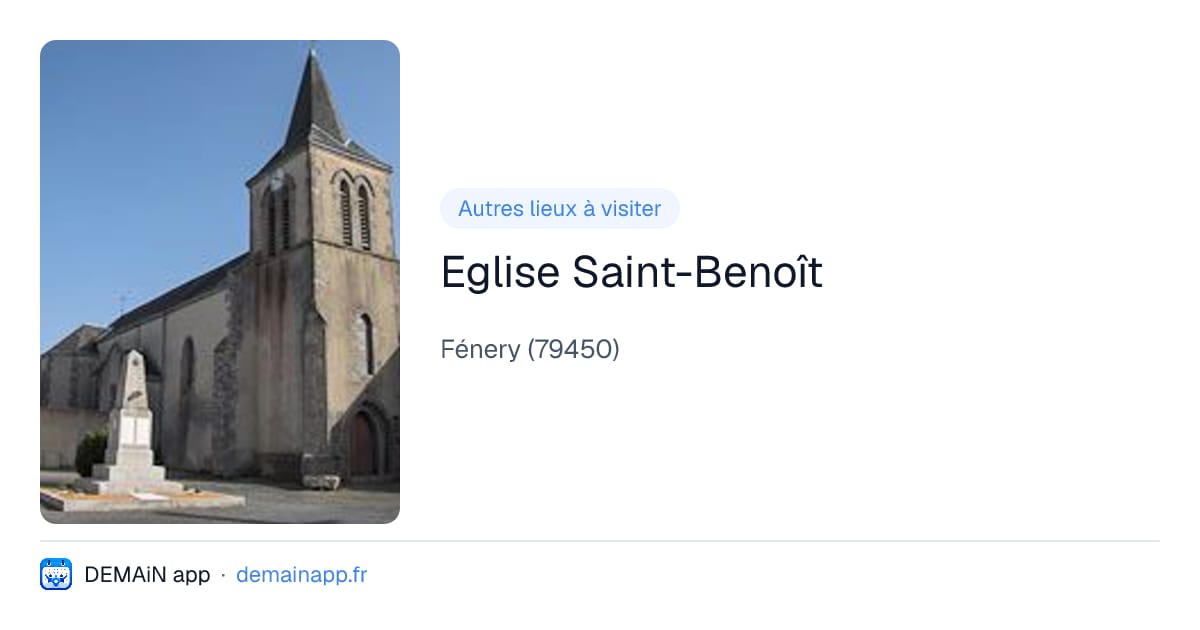 Eglise Saint-Benoît — Fénery