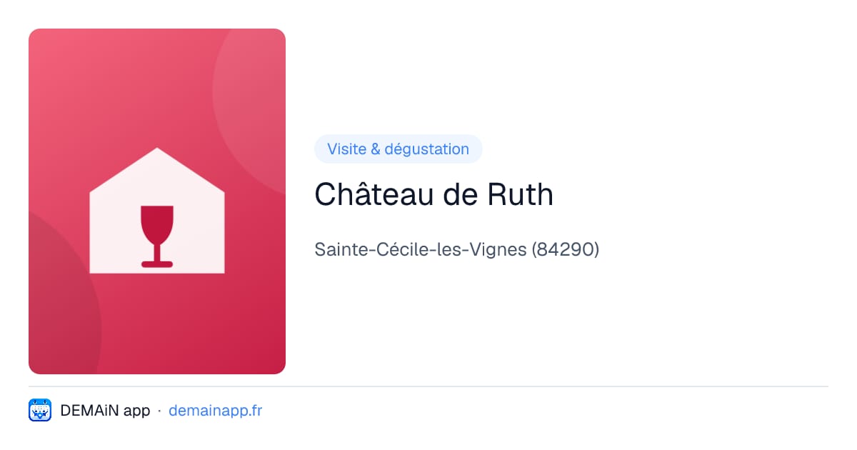 Château de Ruth — Sainte-Cécile-les-Vignes