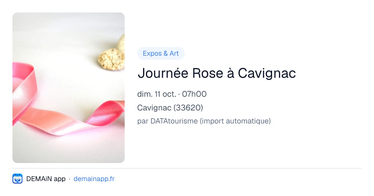 Journée Rose à Cavignac — Cavignac