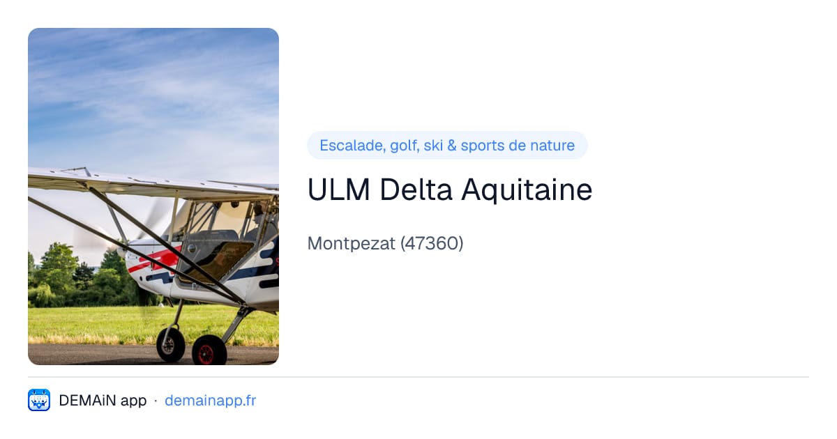 ULM Delta Aquitaine — Montpezat