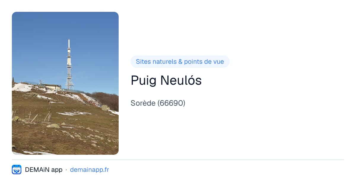 Puig Neulós — Sorède