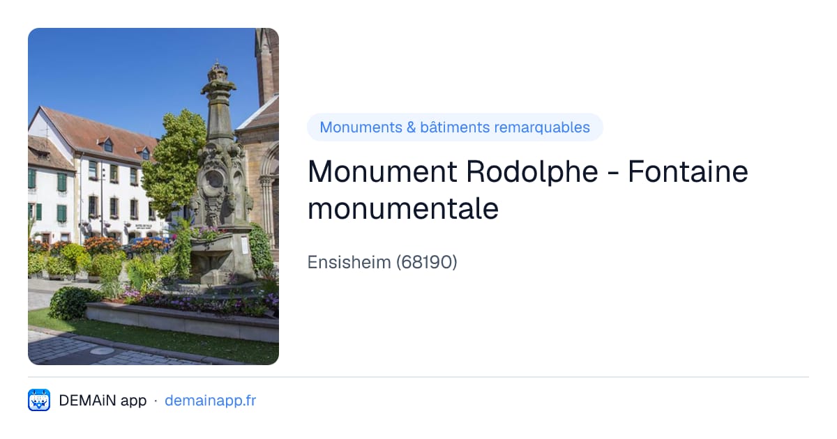 Monument Rodolphe - Fontaine monumentale — Ensisheim