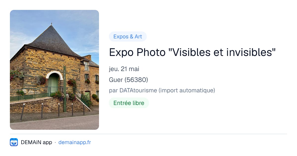 Expo Photo "Visibles et invisibles" — Guer