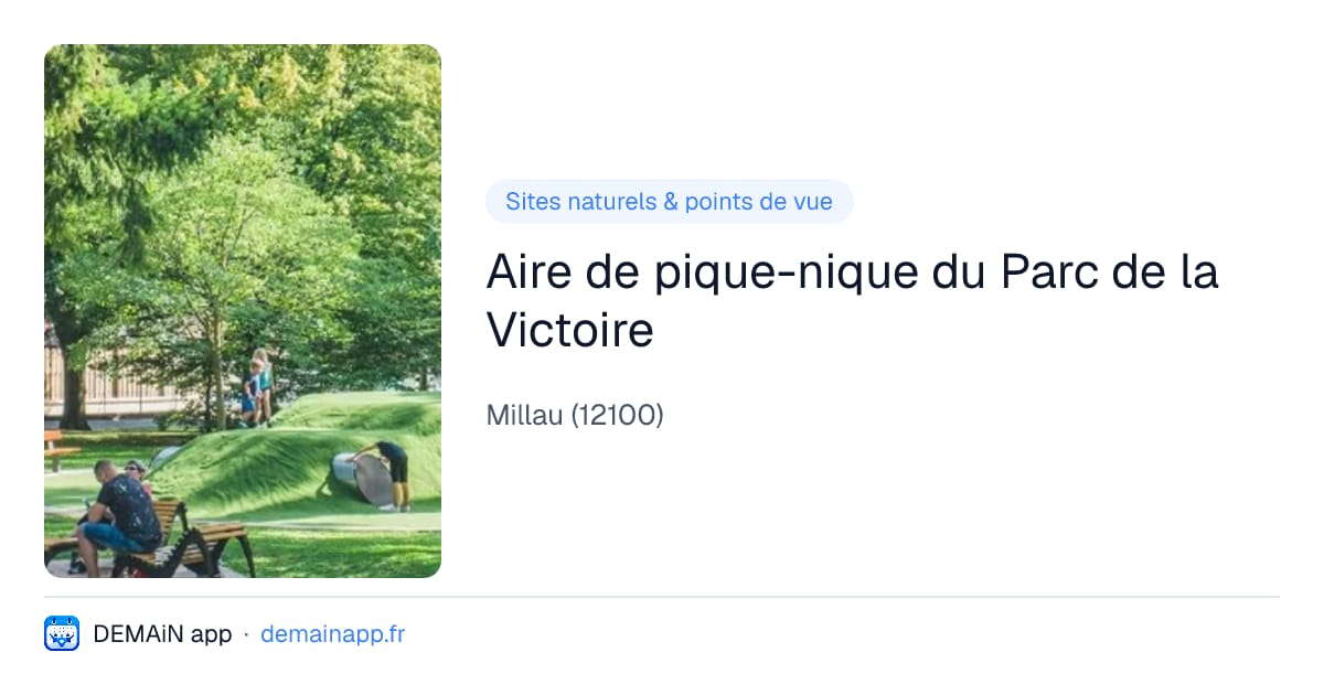 Aire de pique-nique du Parc de la Victoire — Millau