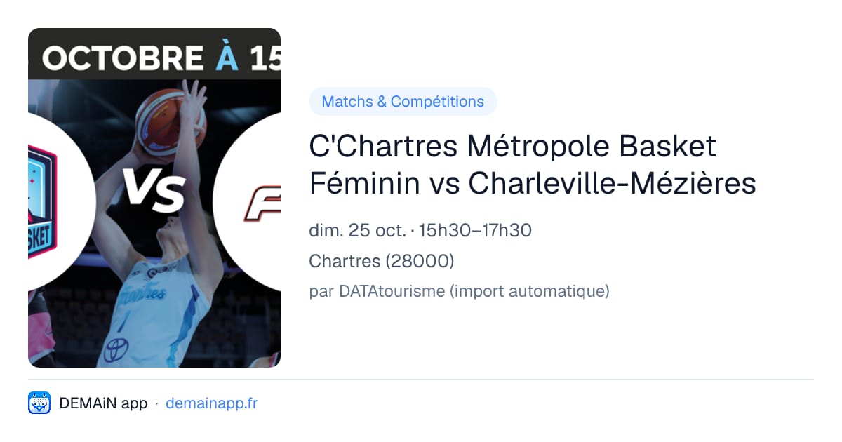 C'Chartres Métropole Basket Féminin vs Charleville-Mézières — Chartres