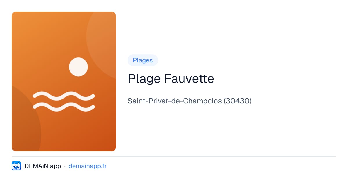 Plage Fauvette — Saint-Privat-de-Champclos