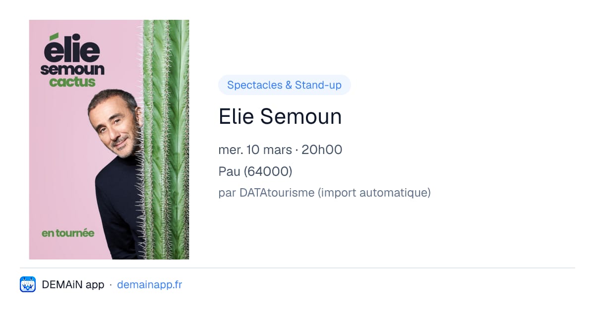 Elie Semoun — Pau