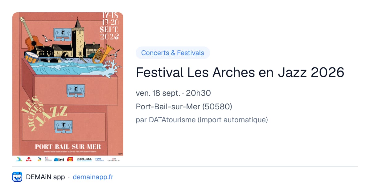 Festival Les Arches en Jazz 2026 — Port-Bail-sur-Mer