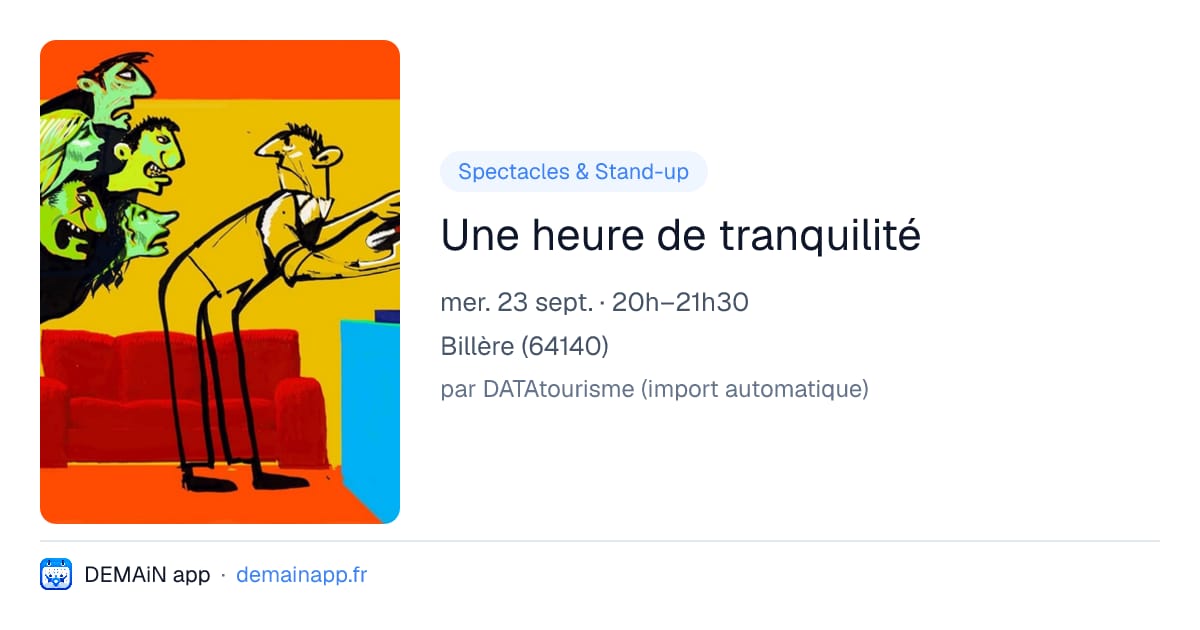 Une heure de tranquilité — Billère