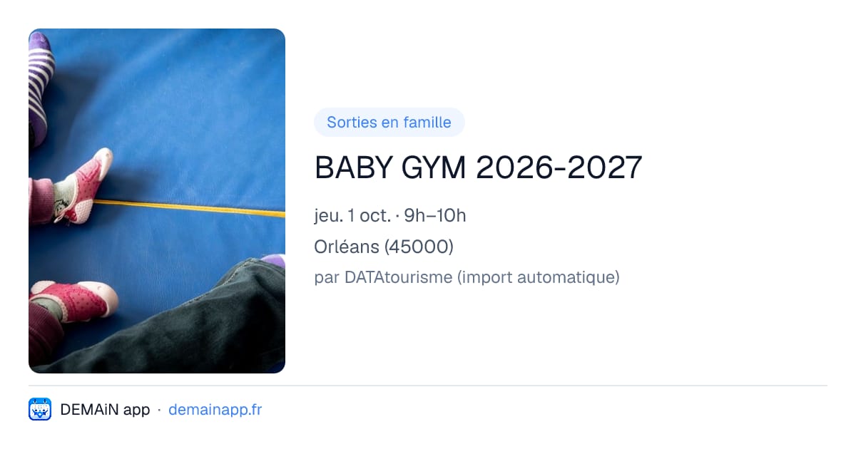 BABY GYM 2026-2027 — Orléans