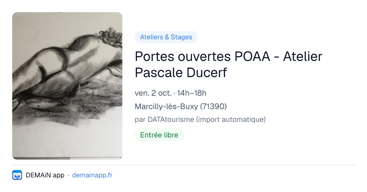 Portes ouvertes POAA - Atelier Pascale Ducerf — Marcilly-lès-Buxy