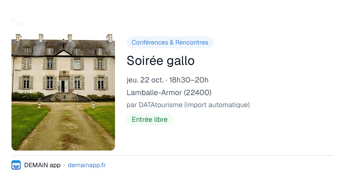 Soirée gallo — Lamballe-Armor