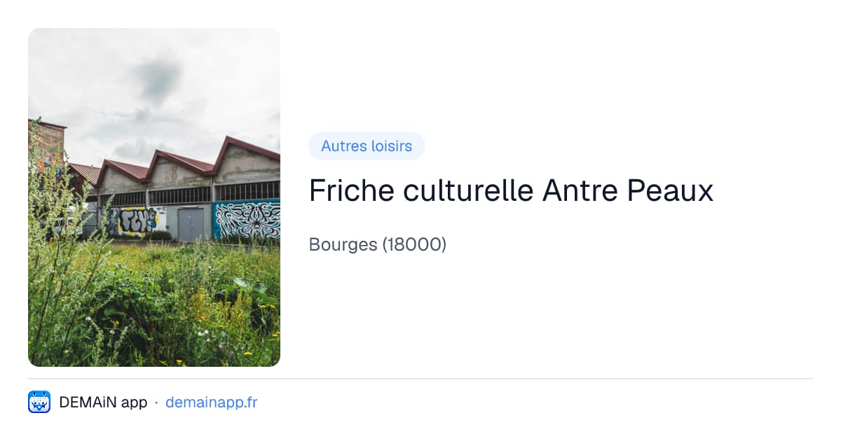 Friche culturelle Antre Peaux — Bourges