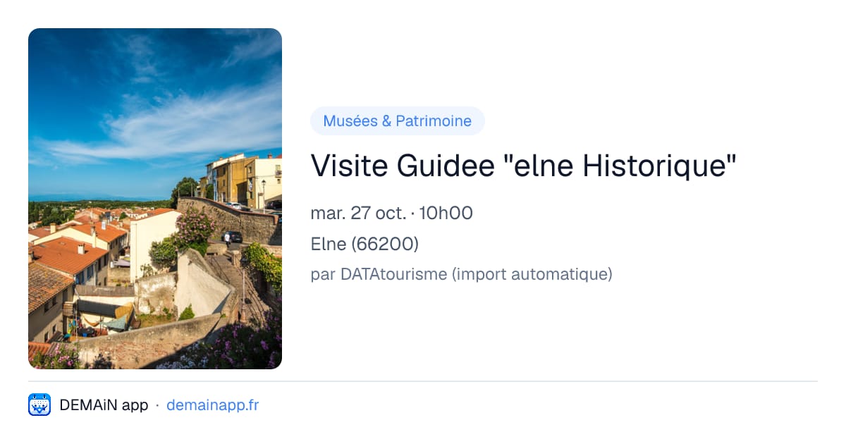Visite Guidee "elne Historique" — Elne