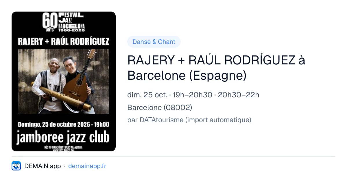 RAJERY + RAÚL RODRÍGUEZ à Barcelone (Espagne) — Barcelone