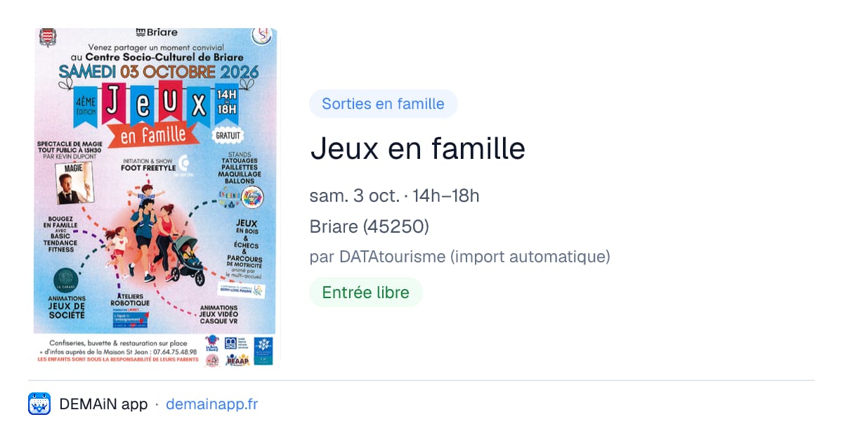 Jeux en famille — Briare