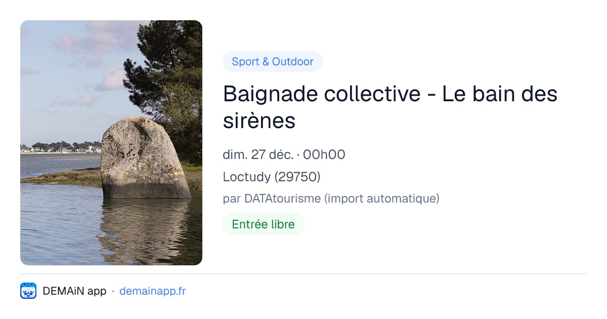 Baignade collective - Le bain des sirènes — Loctudy