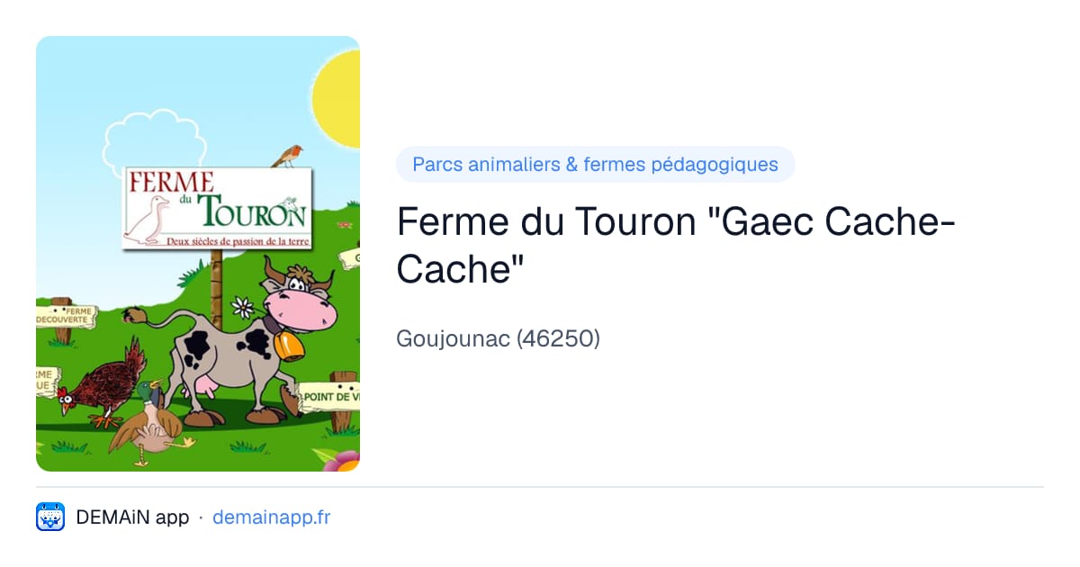 Ferme du Touron "Gaec Cache-Cache" — Goujounac