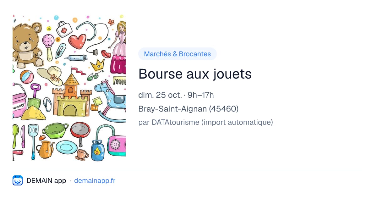 Bourse aux jouets — Bray-Saint-Aignan