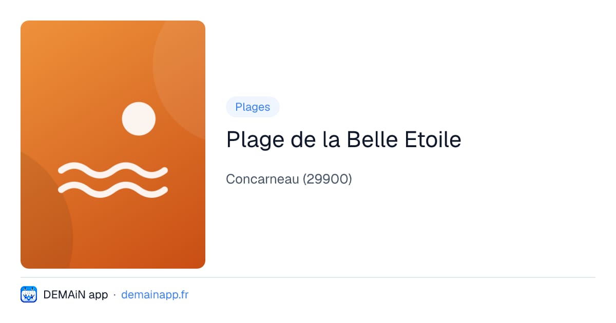 Plage de la Belle Etoile — Concarneau