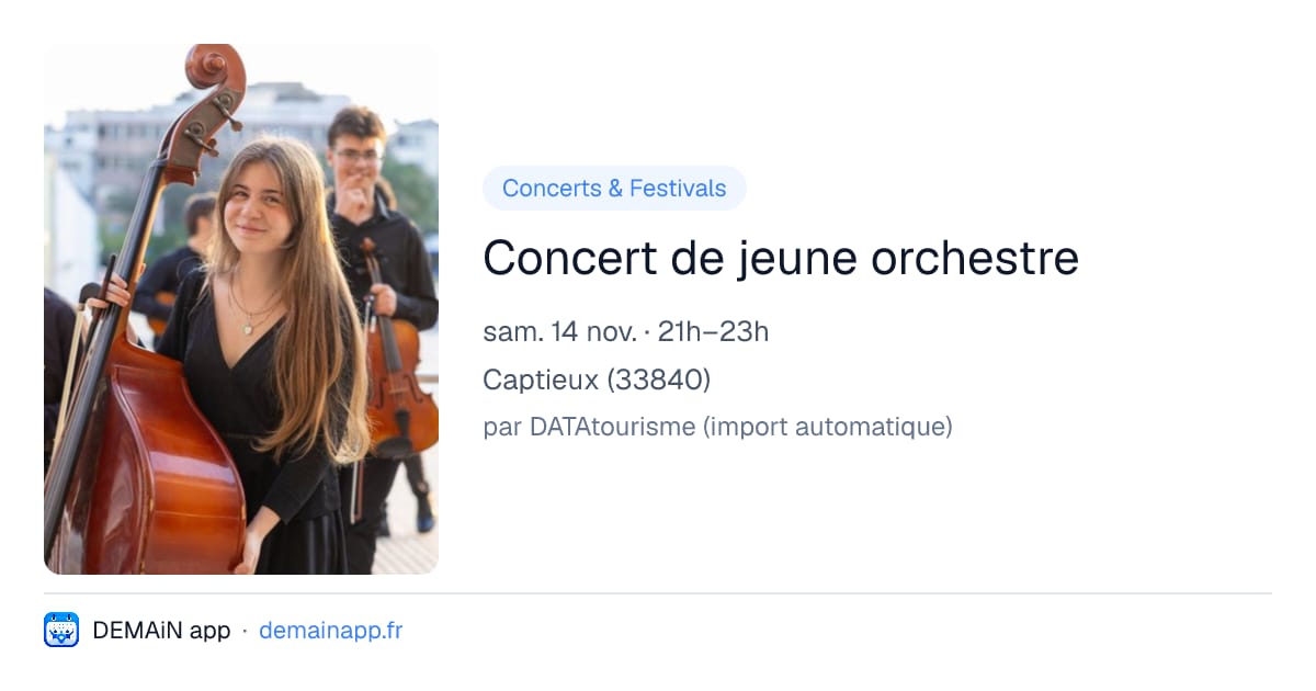 Concert de jeune orchestre — Captieux