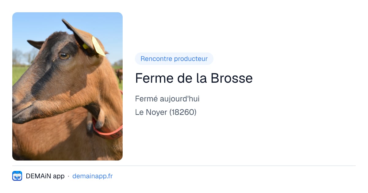 Ferme de la Brosse — Le Noyer