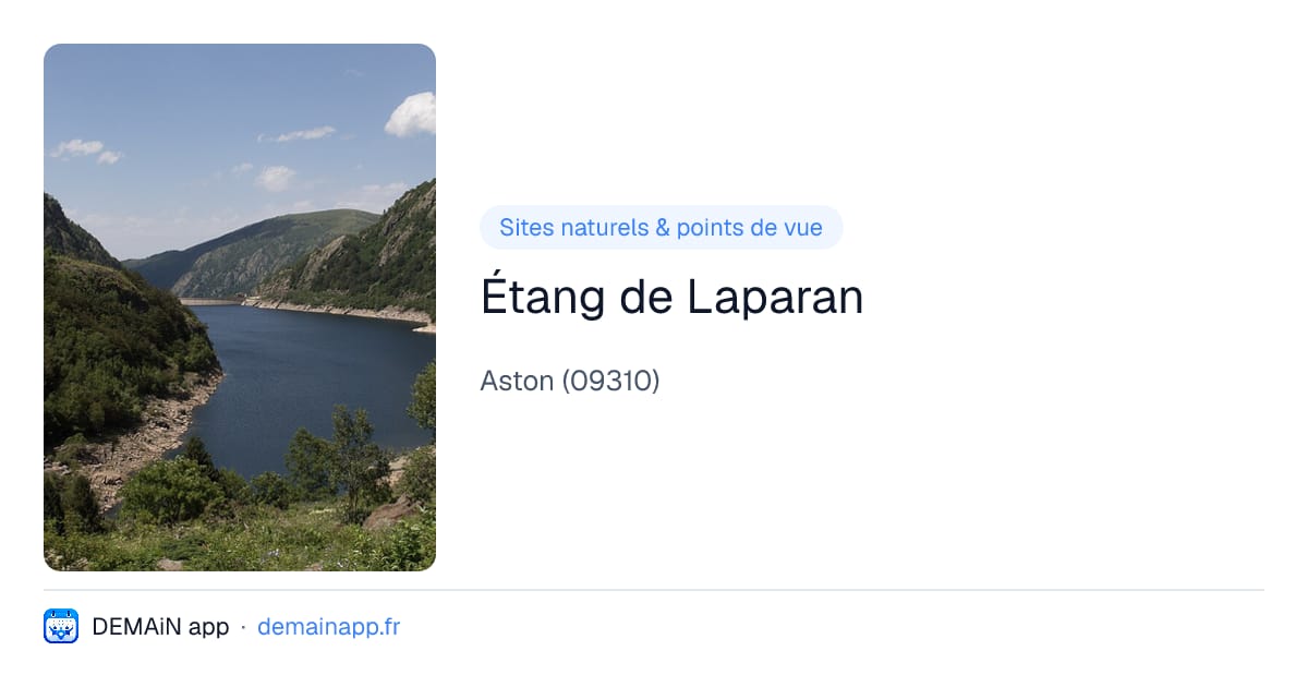 Étang de Laparan — Aston