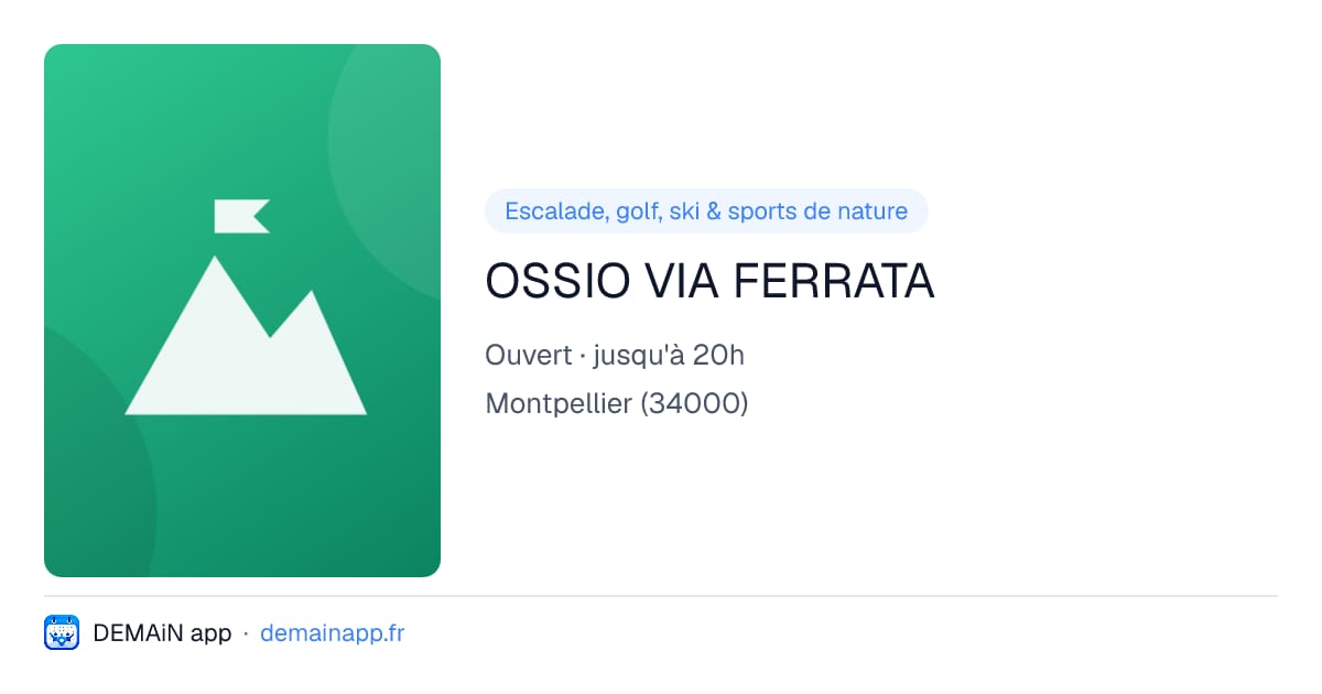 OSSIO VIA FERRATA — Montpellier