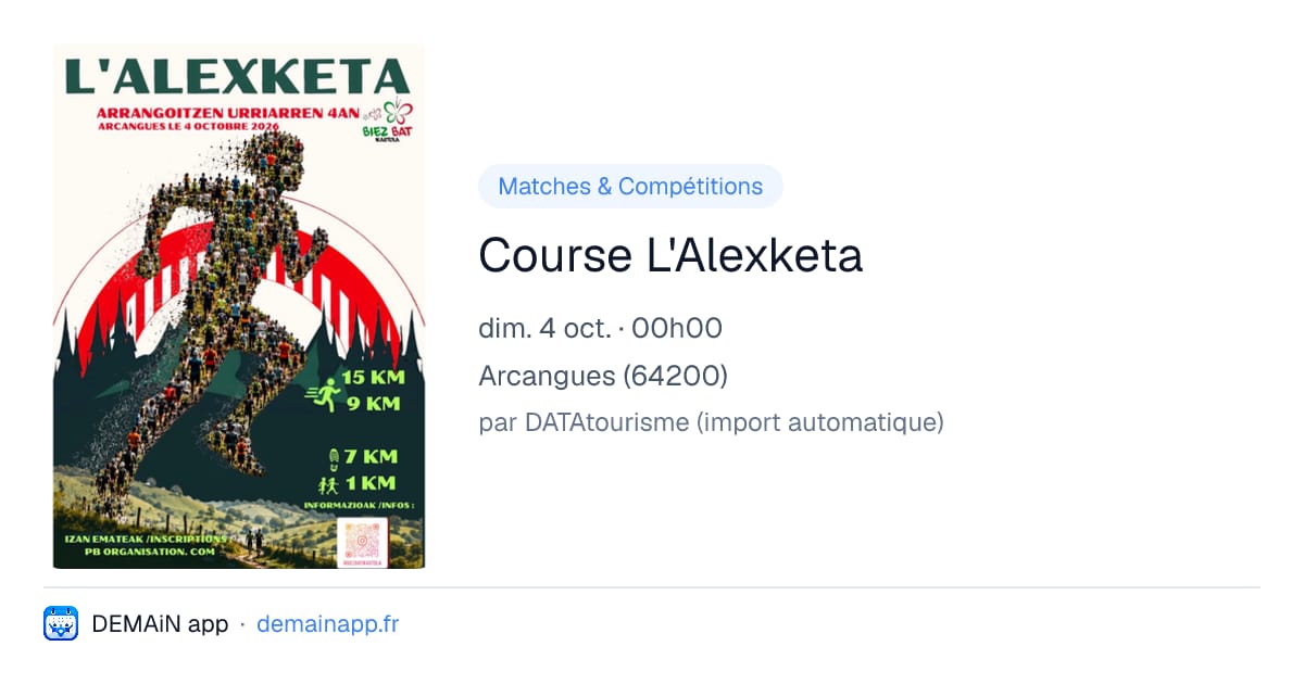 Course L'Alexketa — Arcangues
