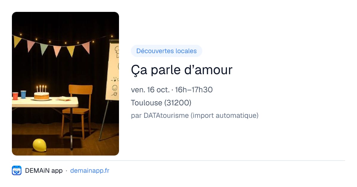 Ça parle d’amour — Toulouse