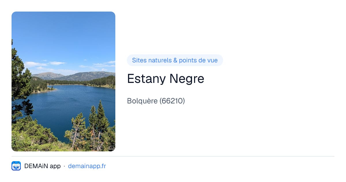 Estany Negre — Bolquère