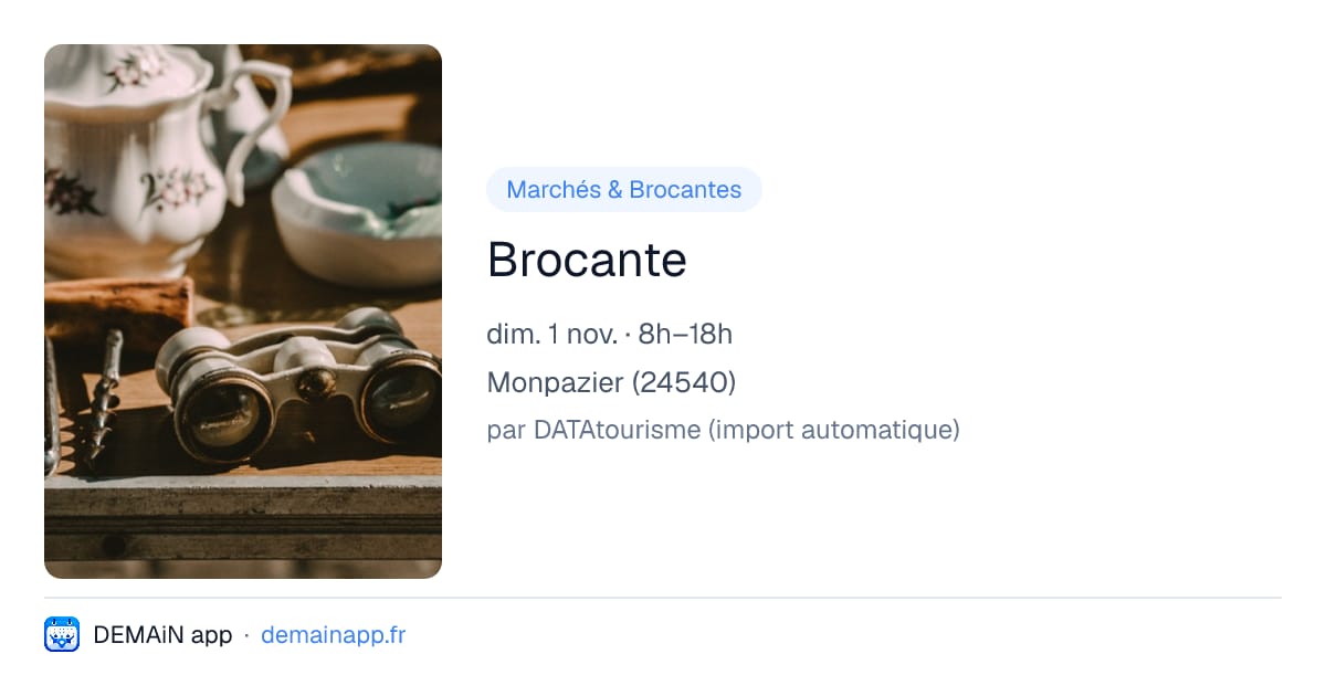 Brocante — Monpazier