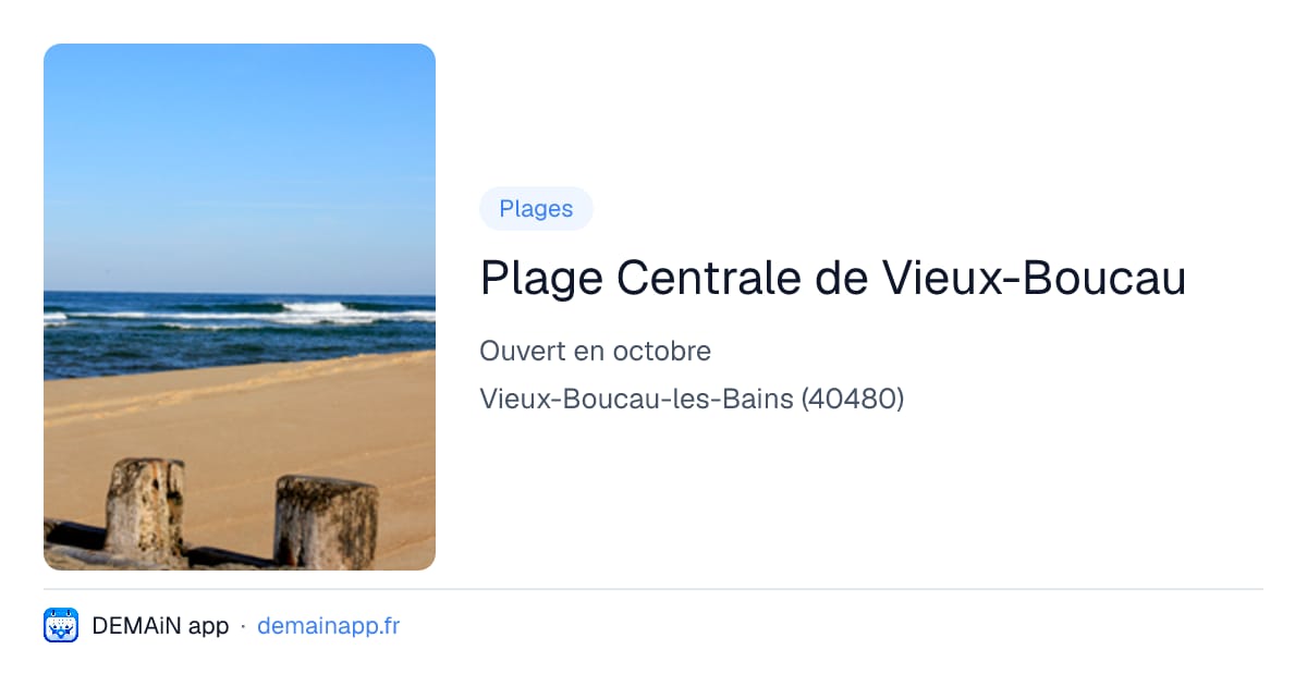 Plage Centrale de Vieux-Boucau — Vieux-Boucau-les-Bains