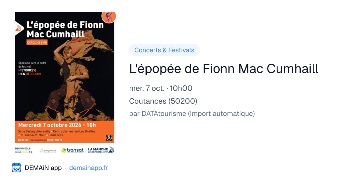 L'épopée de Fionn Mac Cumhaill — Coutances