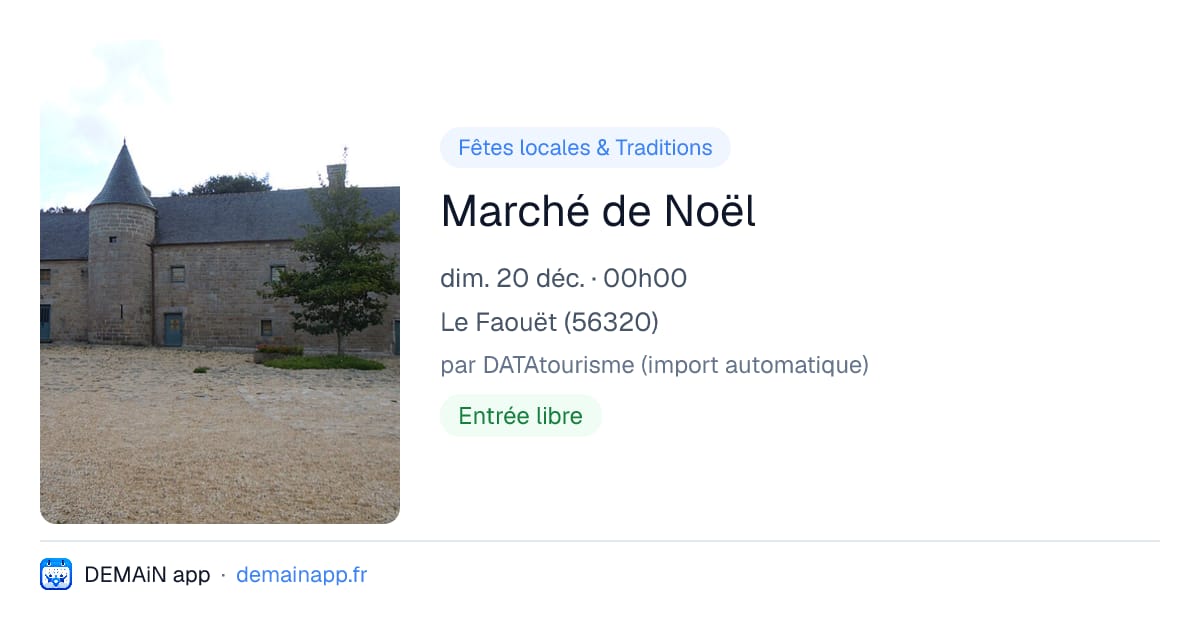 Marché de Noël — Le Faouët