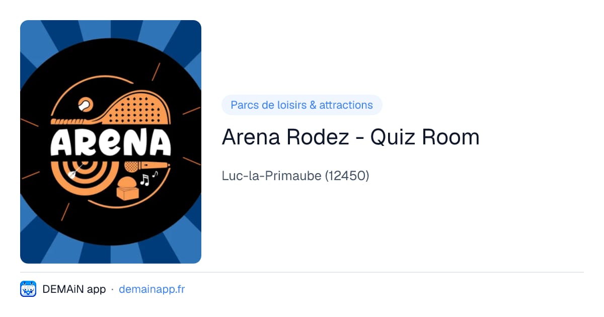 Arena Rodez - Quiz Room — Luc-la-Primaube
