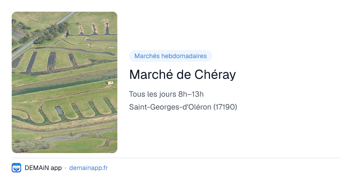 Marché de Chéray — Saint-Georges-d'Oléron