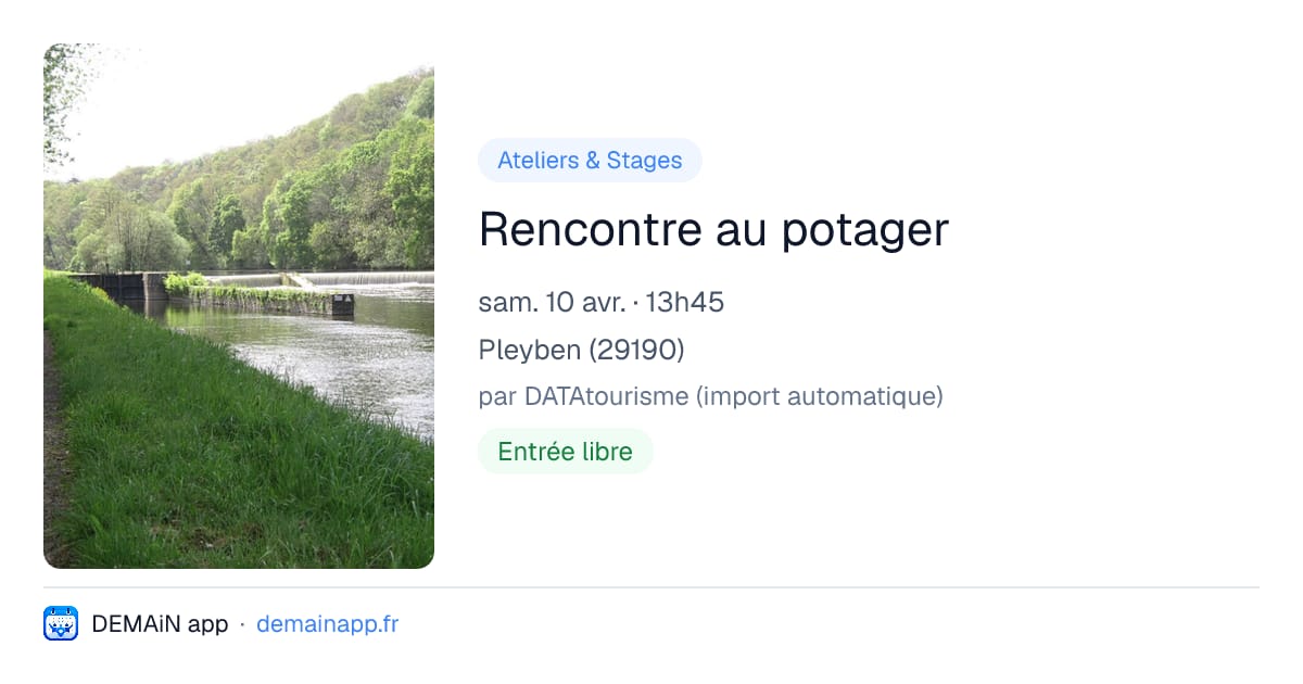 Rencontre au potager — Pleyben
